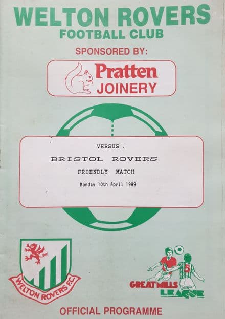 Welton Rovers v Bristol Rovers, Friendly (1989, Apr 10th)