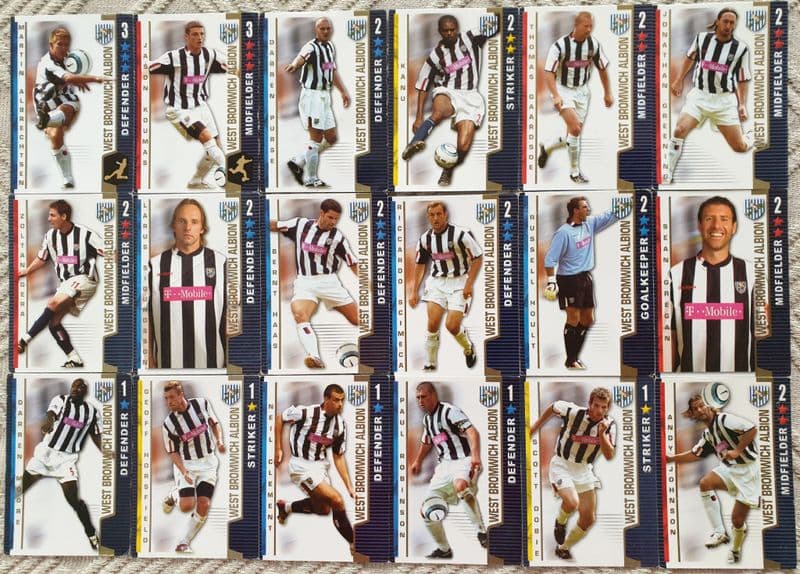 West Bromwich Albion, 18 Cards (2004-05)