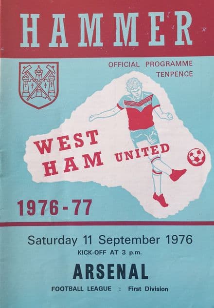 West Ham United v Arsenal, Div 1 (1976, Sep 11th)