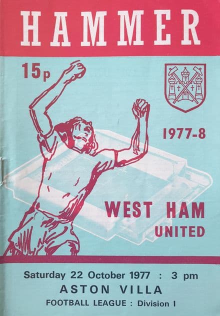 West Ham United v Aston Villa, Div 1 (1977, Oct 22nd)