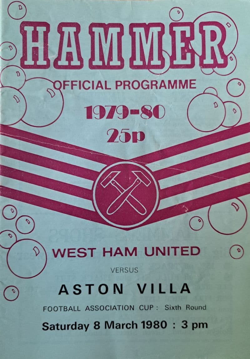 West Ham United v Aston Villa, FA Cup (1980, Mar 8th)
