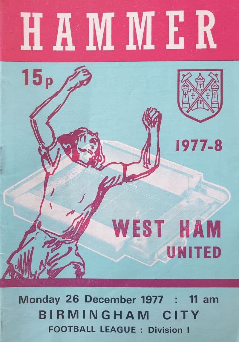 West Ham United v Birmingham, Div 1 (1977, Dec 26th)
