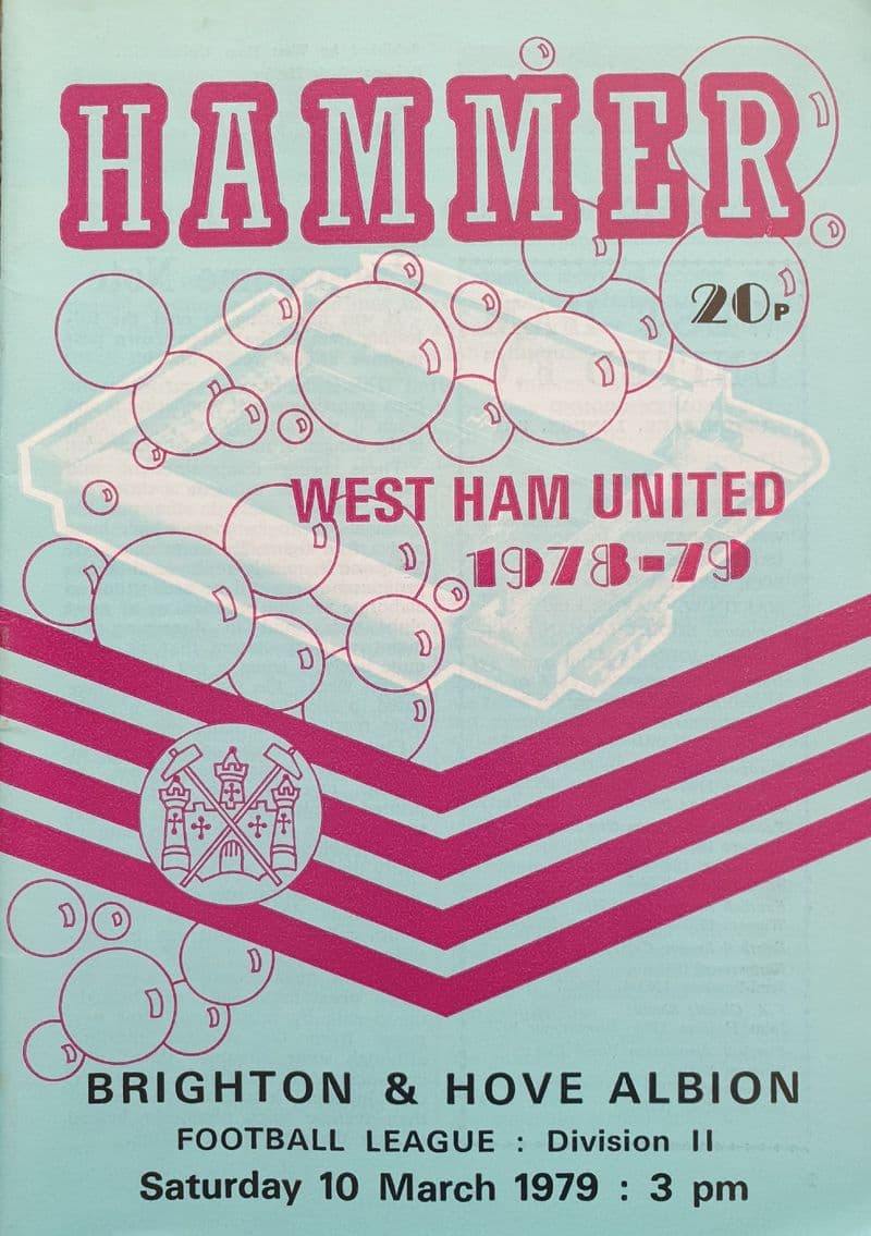 West Ham United v Brighton, Div 2 (1979, Mar 10th)