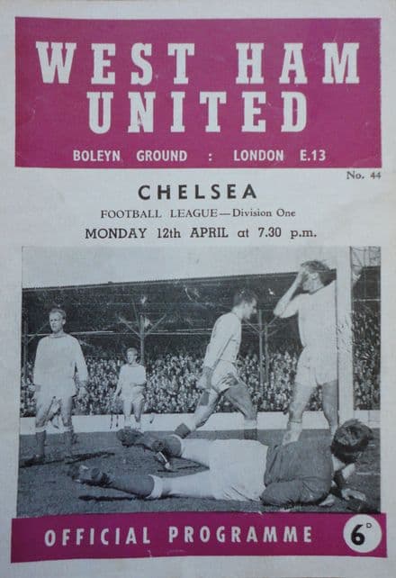 West Ham United v Chelsea, Div 1 (1965, Apr 12th)