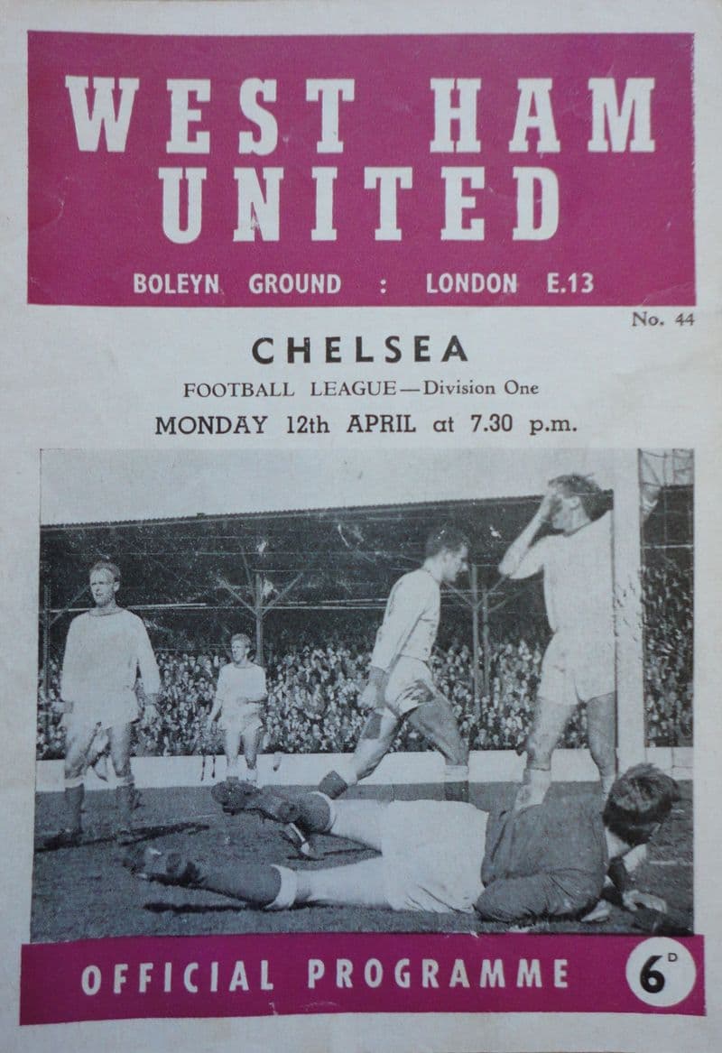 West Ham United v Chelsea, Div 1 (1965, Apr 12th)