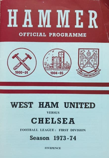 West Ham United v Chelsea, Div 1 (1974, Mar 2nd)