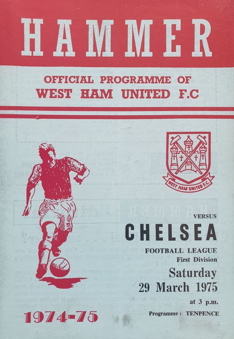 West Ham United v Chelsea, Div 1 (1975, Mar 29th)