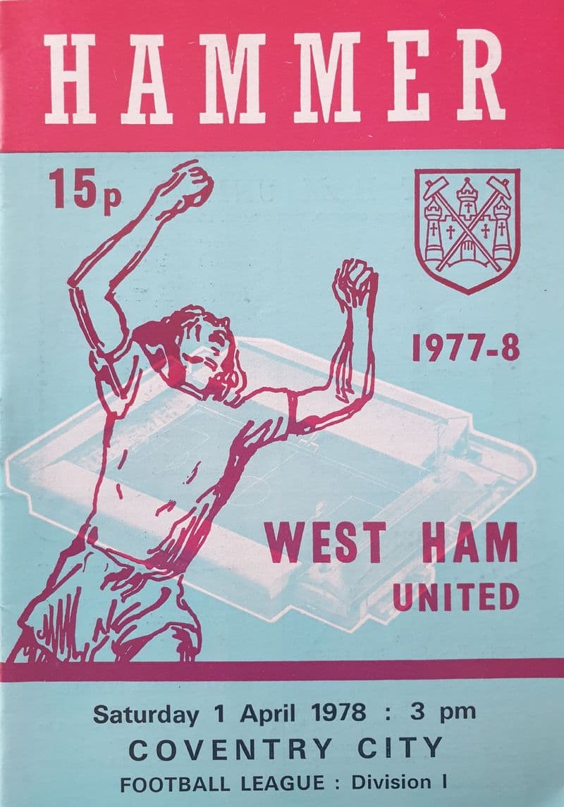 West Ham United v Coventry, Div 1 (1978, Apr 1st)