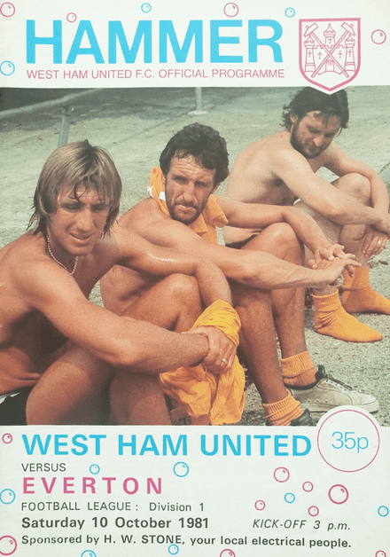 West Ham United v Everton, Div 1 (1981, Oct 10th)