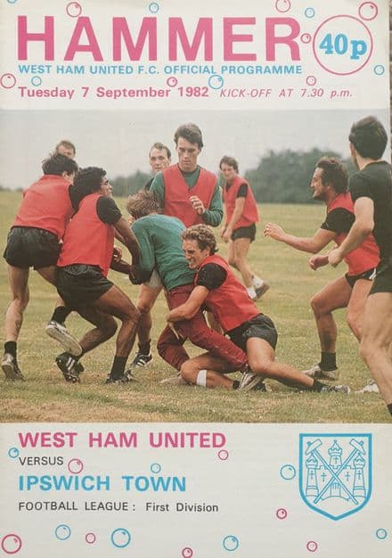 West Ham United v Ipswich, Div 1 (1982, Sep 7th)