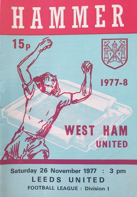 West Ham United v Leeds, Div 1 (1977, Nov 26th)