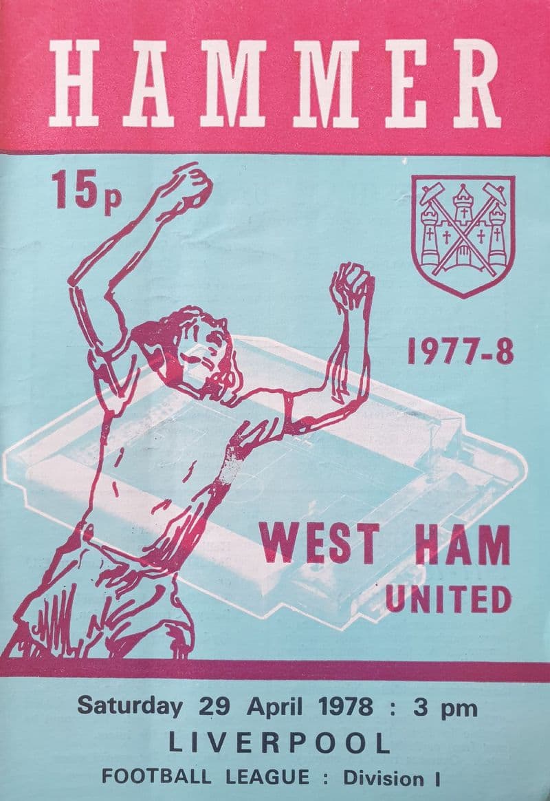 West Ham United v Liverpool, Div 1 (1978, Apr 29th)