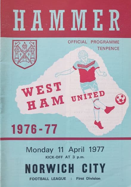 West Ham United v Norwich, Div 1 (1977, Apr 11th)