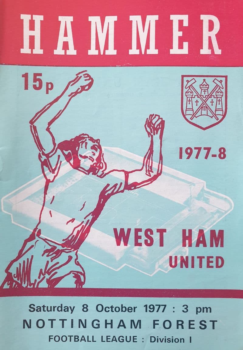West Ham United v Nottm Forest, Div 1 (1977, Oct 8th)