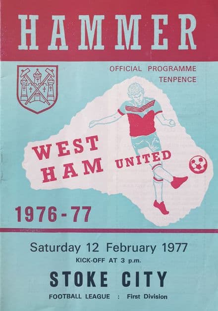 West Ham United v Stoke City, Div 1 (1977, Feb 12th)