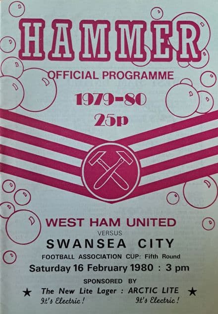 West Ham United v Swansea City, FA Cup (1980, Feb 16th)