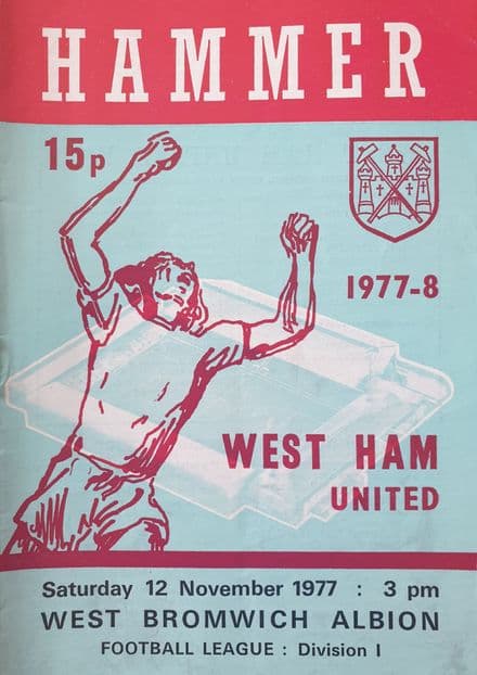 West Ham United v WBA, Div 1 (1977, Nov 12th)