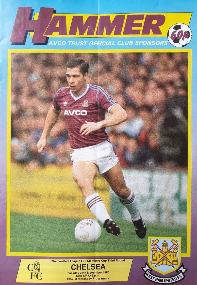 West Ham v Chelsea, Full Members Cup (1986 Nov 25th)