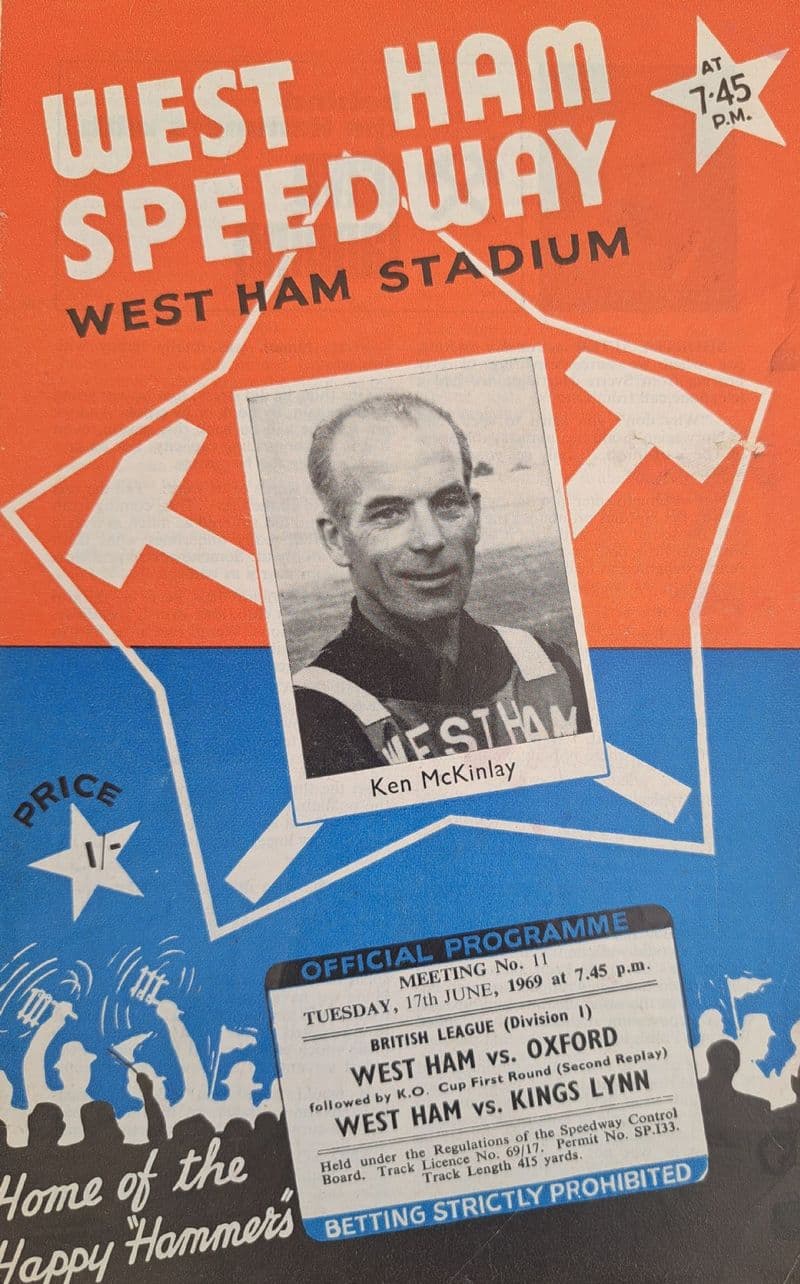 West Ham v Oxford / Kings Lynn (1969, Jun 17th)