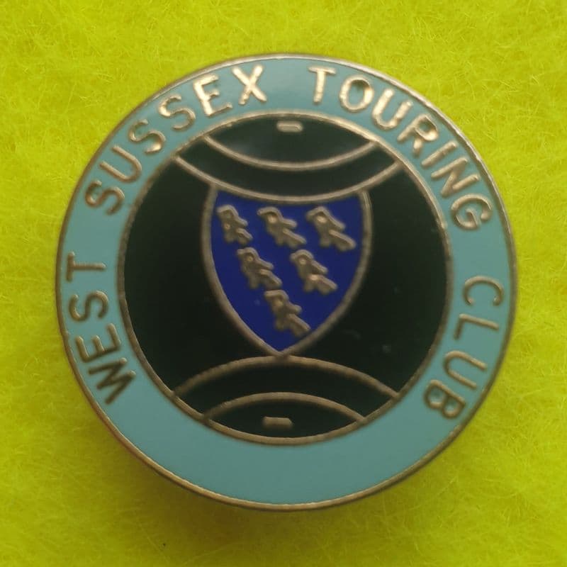 West Sussex Touring Club Enamel Pin Badge
