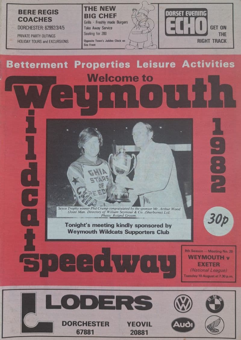 Weymouth v Exeter (1982, Aug 10th)