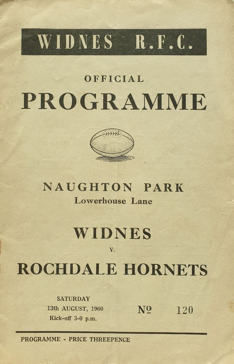 Widnes v Rochdale (1960, Aug 13th)