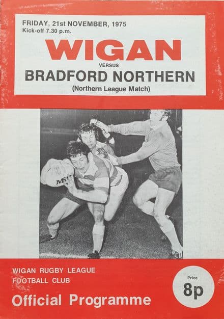 Wigan v Bradford Northern (1975, Nov 21st)