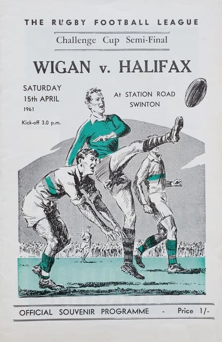 Wigan v Halifax, Challenge Cup SF (1961, Apr 15th)