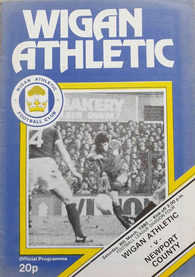 Wigan v Newport, Div 4 (1980, Mar 8th)