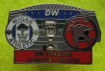 Wigan v Walsall (2015-16) Enamel Pin Badge