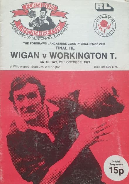 Wigan v Workington, Lancs Cup F (1977, Oct 29th)