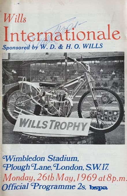 Wills Internationale Trophy (1969, May 26th) SIGNED