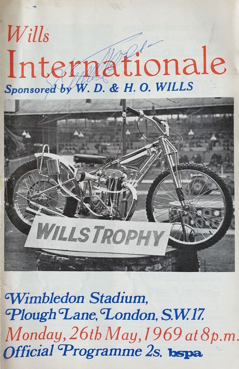 Wills Internationale Trophy (1969, May 26th) SIGNED