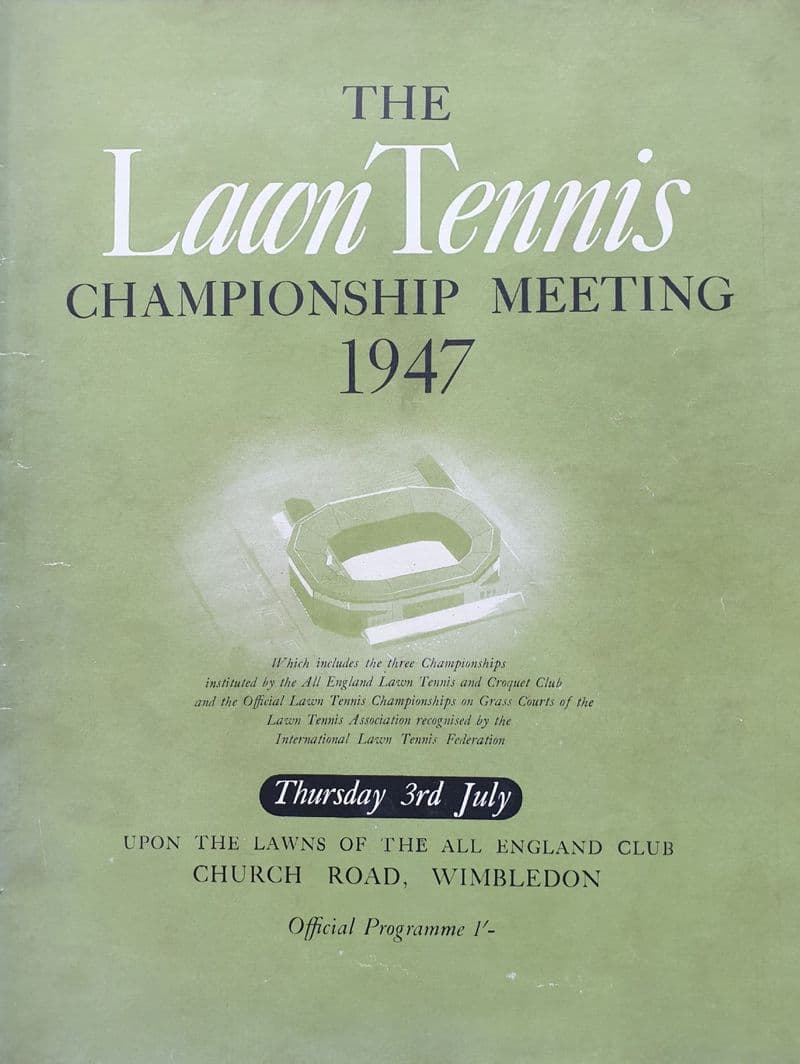 Wimbledon Championships Programme (1947, Jul 3rd, Day 10)