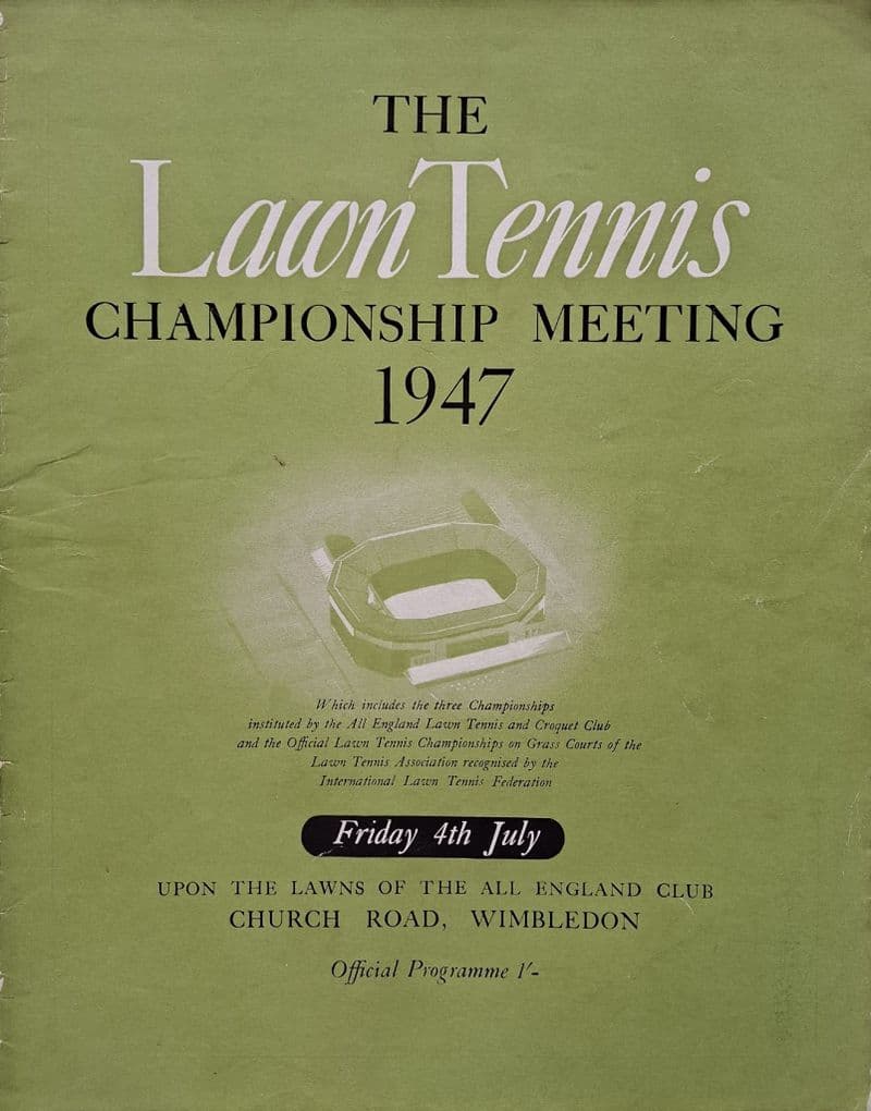 Wimbledon Championships Programme (1947, Jul 4th, Day 11)