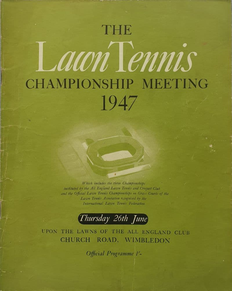 Wimbledon Championships Programme (1947, Jun 26th, Day 4)