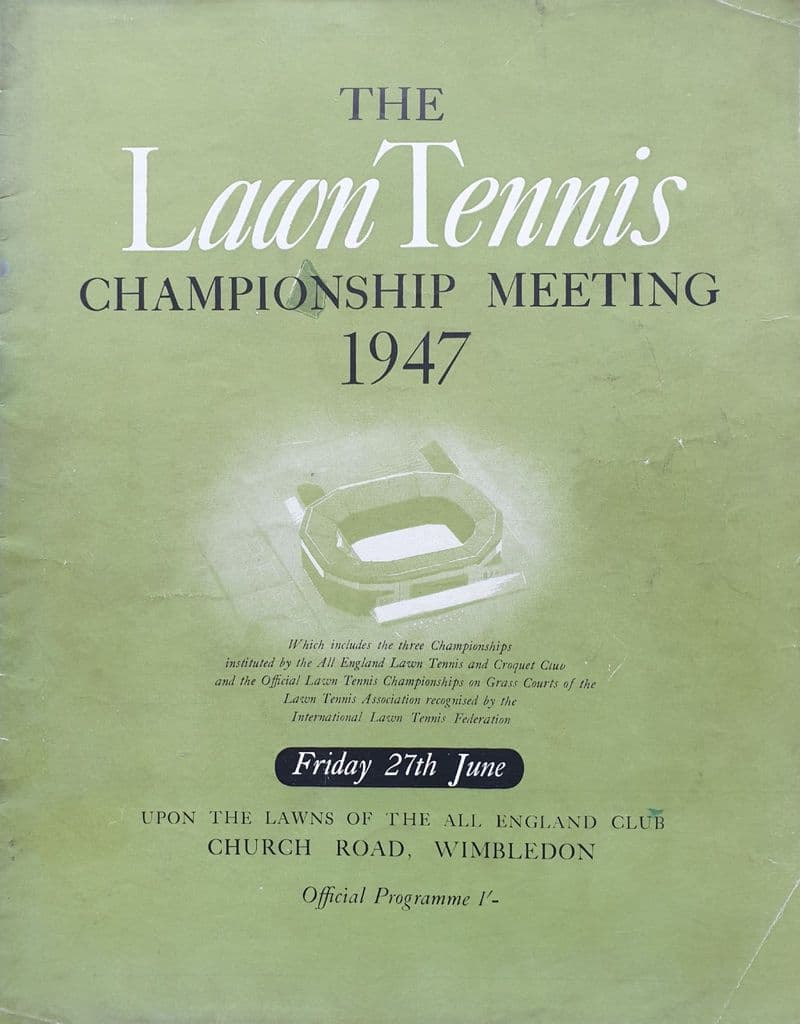 Wimbledon Championships Programme (1947, Jun 27th, Day 5)