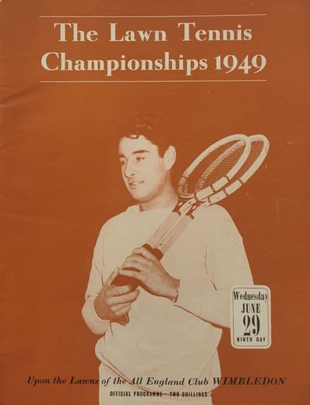 Wimbledon Championships Programme (1949, Jun 29th, Day 9) plus Ticket