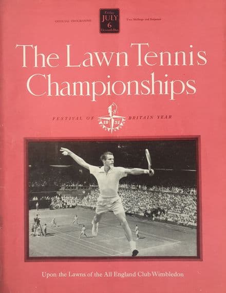 Wimbledon Championships Programme (1951, Jul 6th, Day 11)