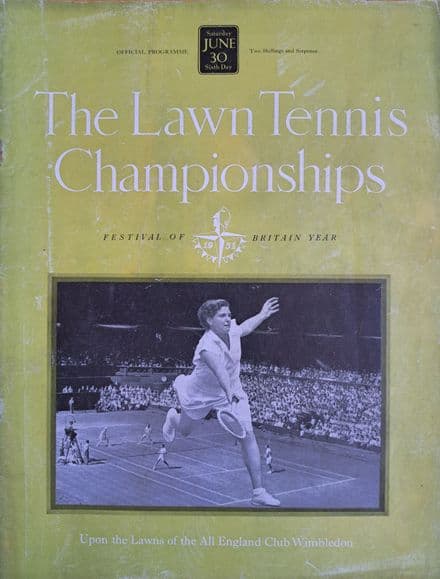 Wimbledon Championships Programme (1951, June 30th, Day 6)