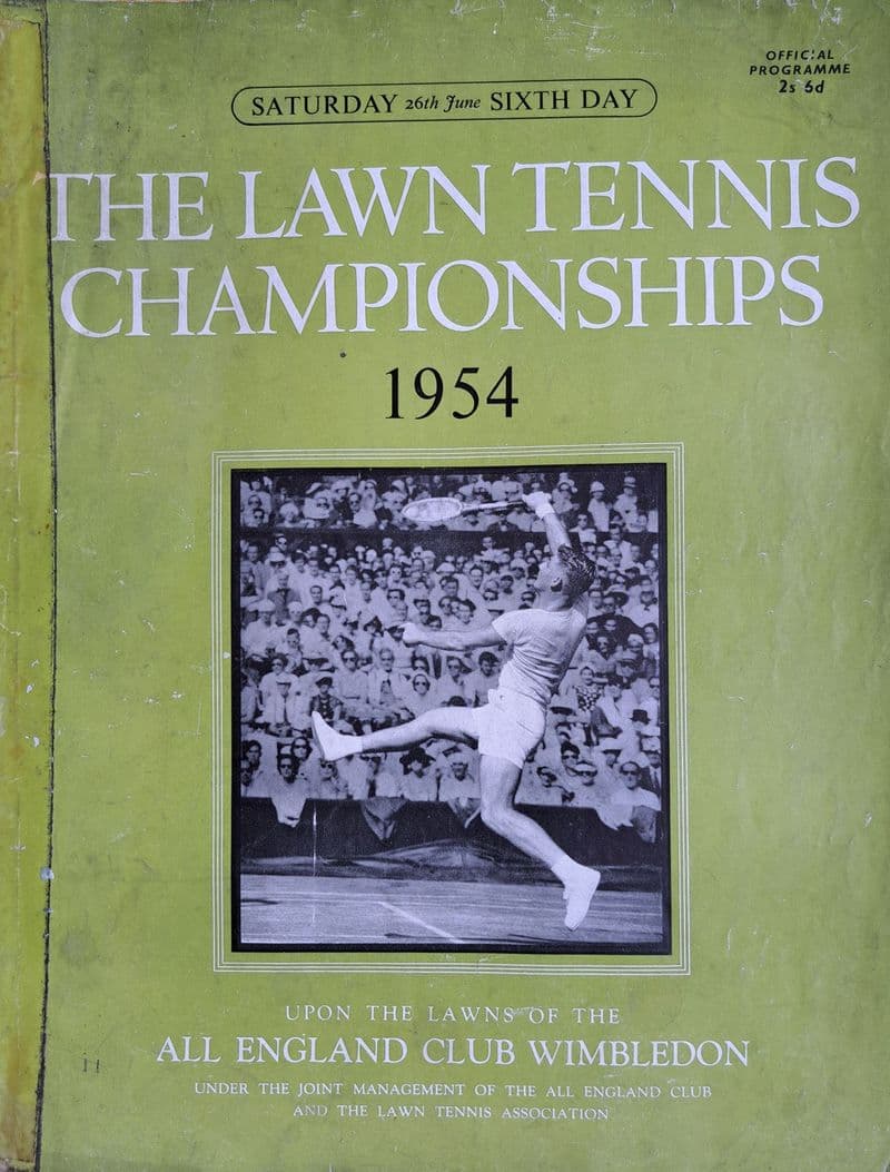 Wimbledon Championships Programme (1954, Jun 26th, Day 6) Fair Copy