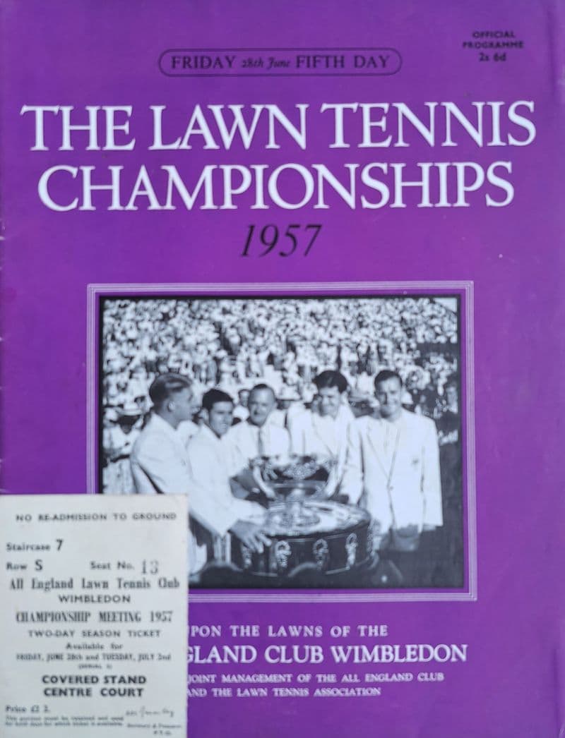 Wimbledon Championships Programme (1957, Jun 28th, Day 5)