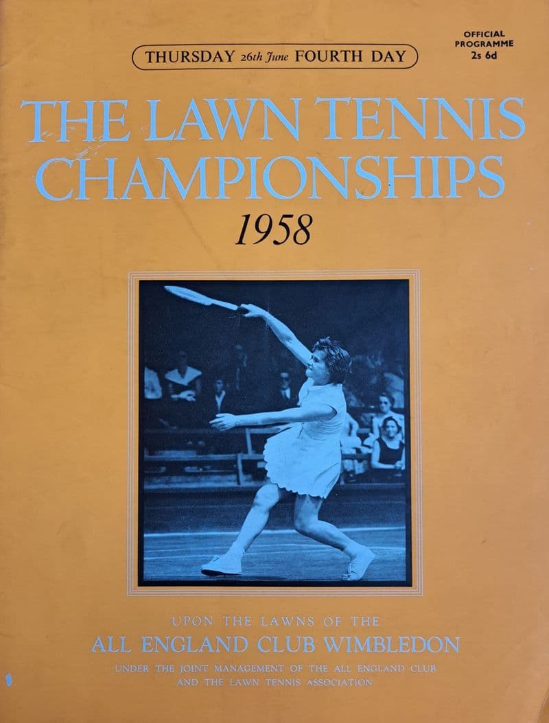 Wimbledon Championships Programme (1958, Jun 26th, Day 4)