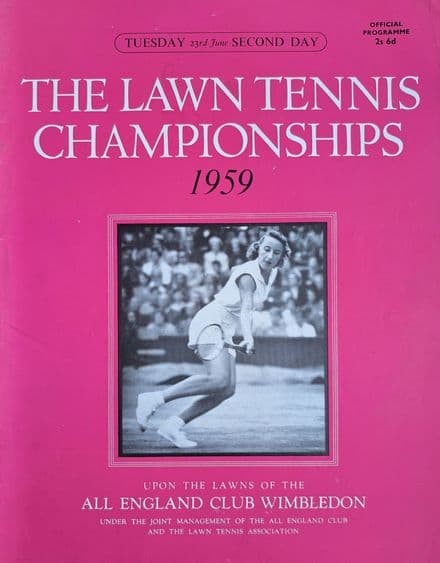 Wimbledon Championships Programme (1959, Jun 23rd, Day 2)