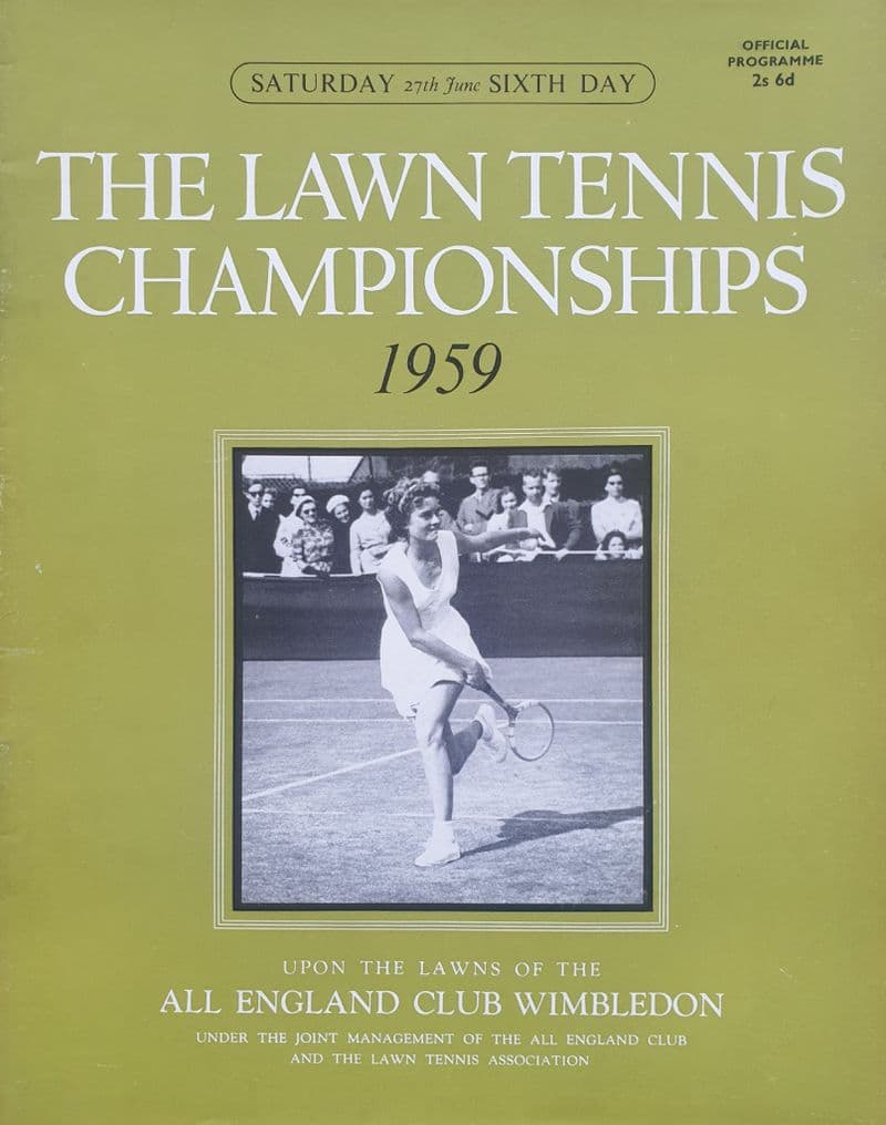 Wimbledon Championships Programme (1959, Jun 27th, Day 6)
