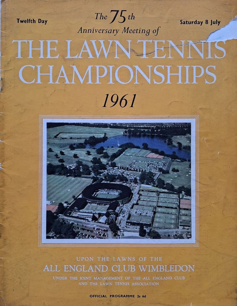 Wimbledon Championships Programme (1961, Jul 8th, Final Day)