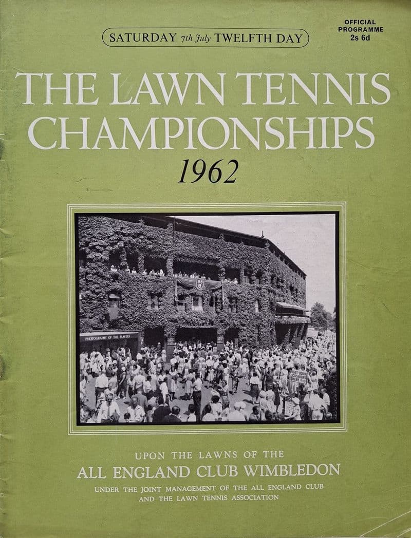 Wimbledon Championships Programme (1962, Jul 7th, Final Day)