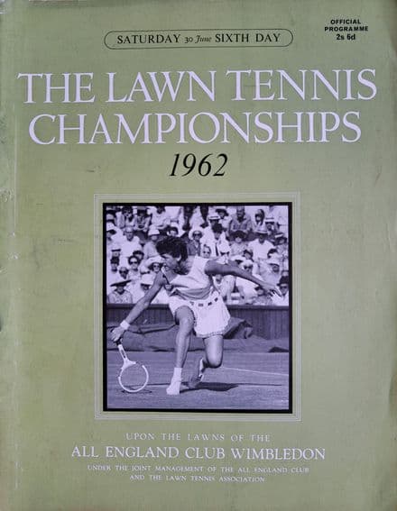 Wimbledon Championships Programme (1962, Jun 30th, Day 6)