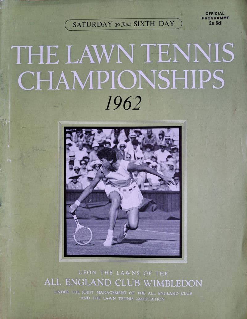 Wimbledon Championships Programme (1962, Jun 30th, Day 6)