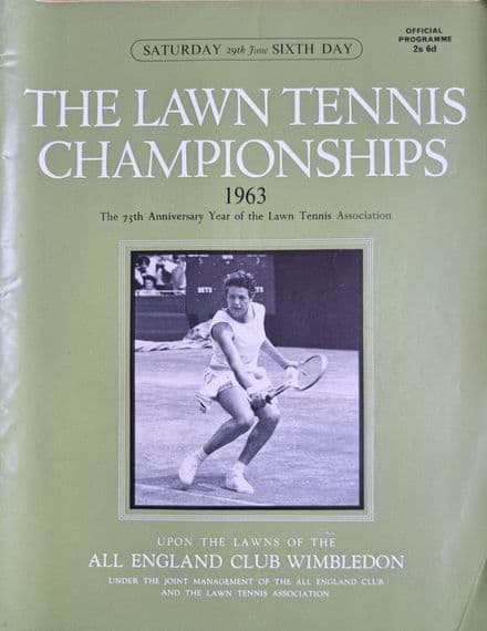 Wimbledon Championships Programme (1963, Jun 29th, Day 6)